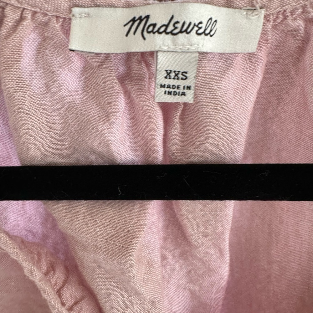 Madewell Linen Blend Lorelei Small Mini Dress
Pink V-neck Tiered Summer Boho - Picture 10 of 10